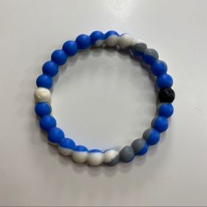 blue and grey lokai bracelet